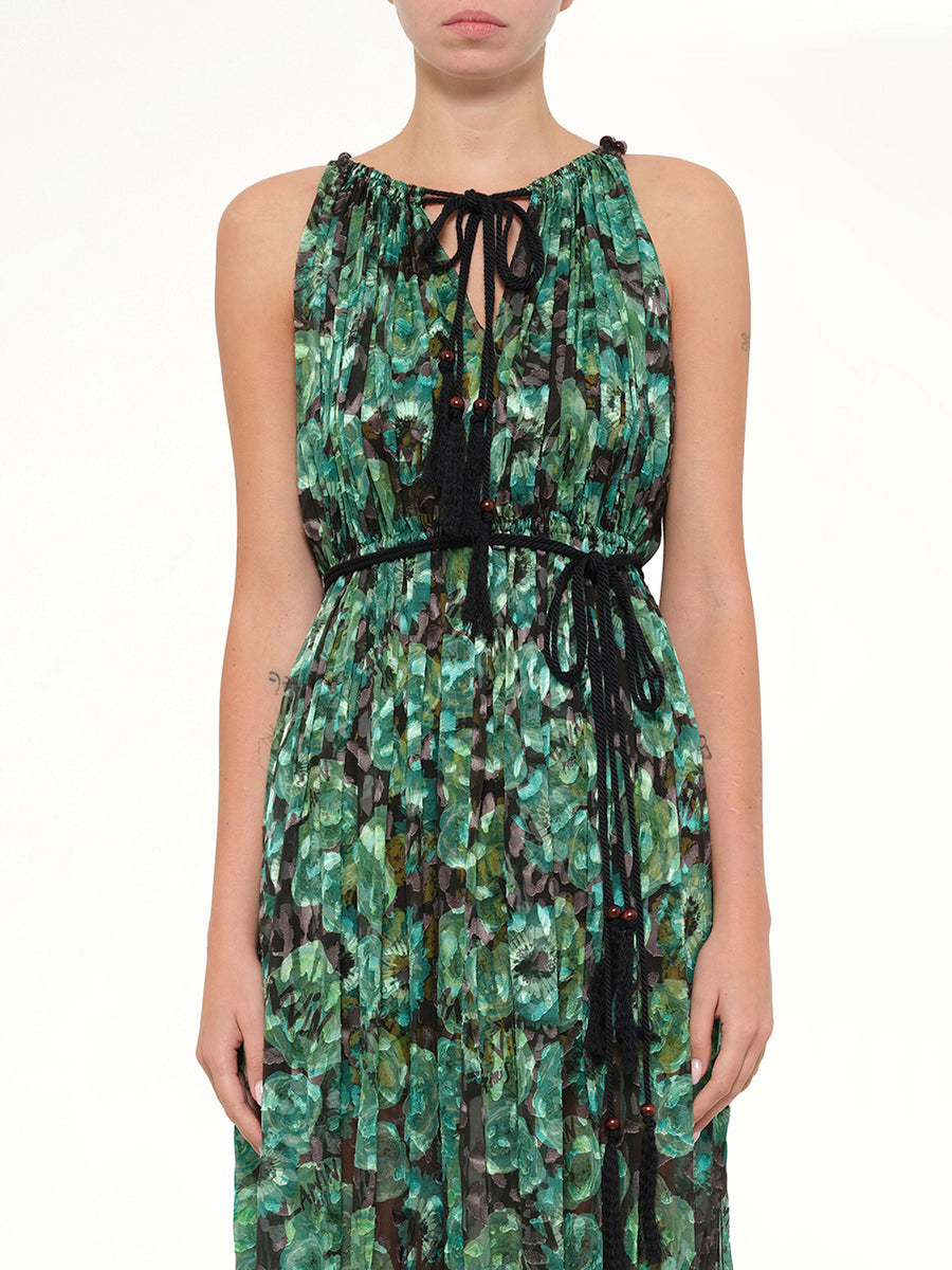 Long Dress in Emerald