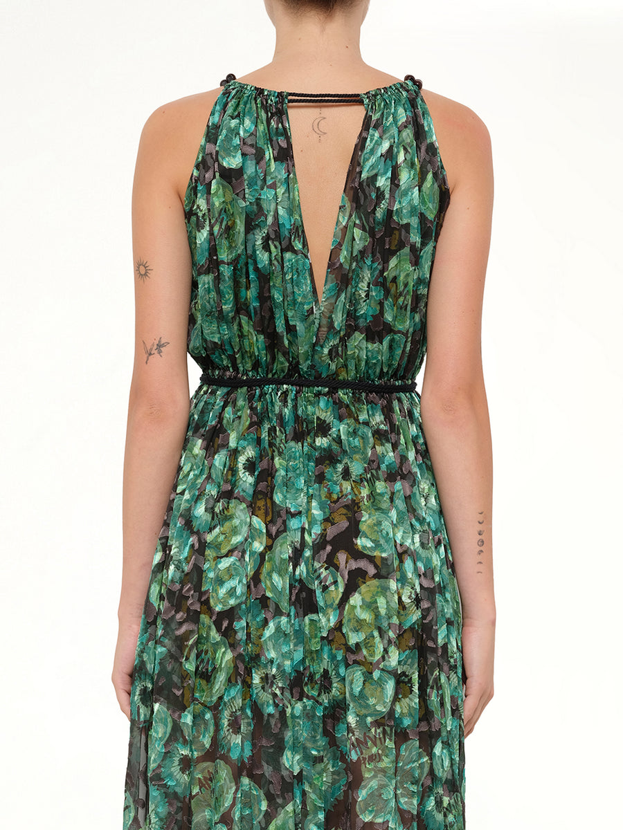 Long Dress in Emerald