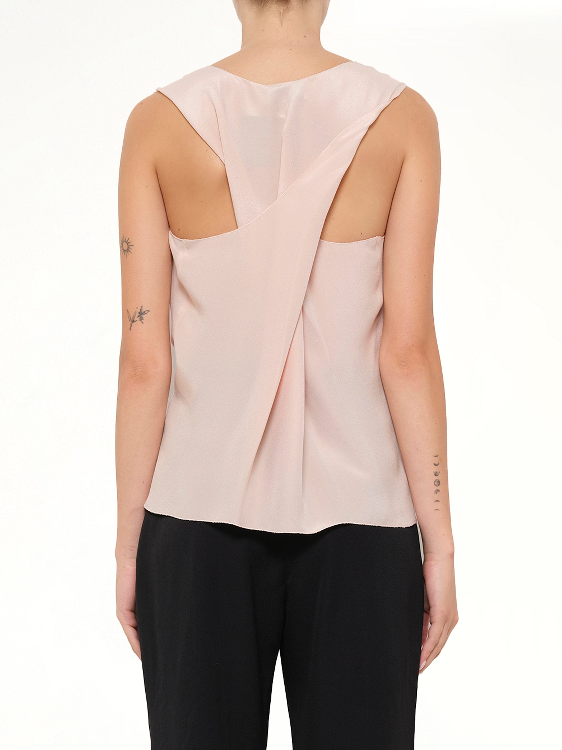 Silk Top in Blush