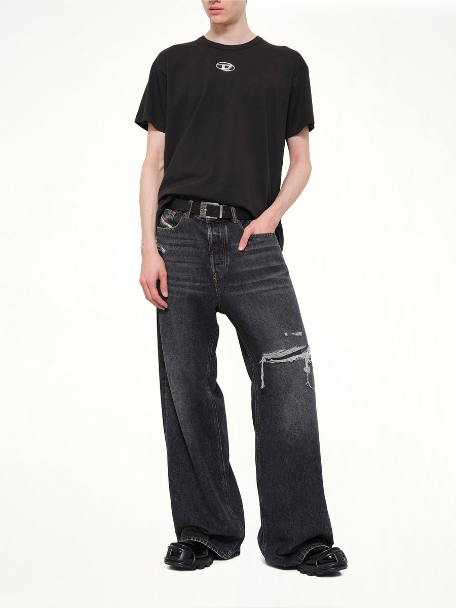 D-RISE Distressed Jeans in Grey