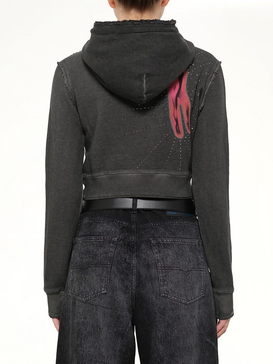 F-SLIMMY-HOOD-S3 Hoodie in Grey