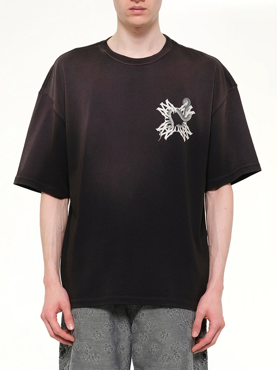 MA Quad Snake Oversized T-Shirt in Black