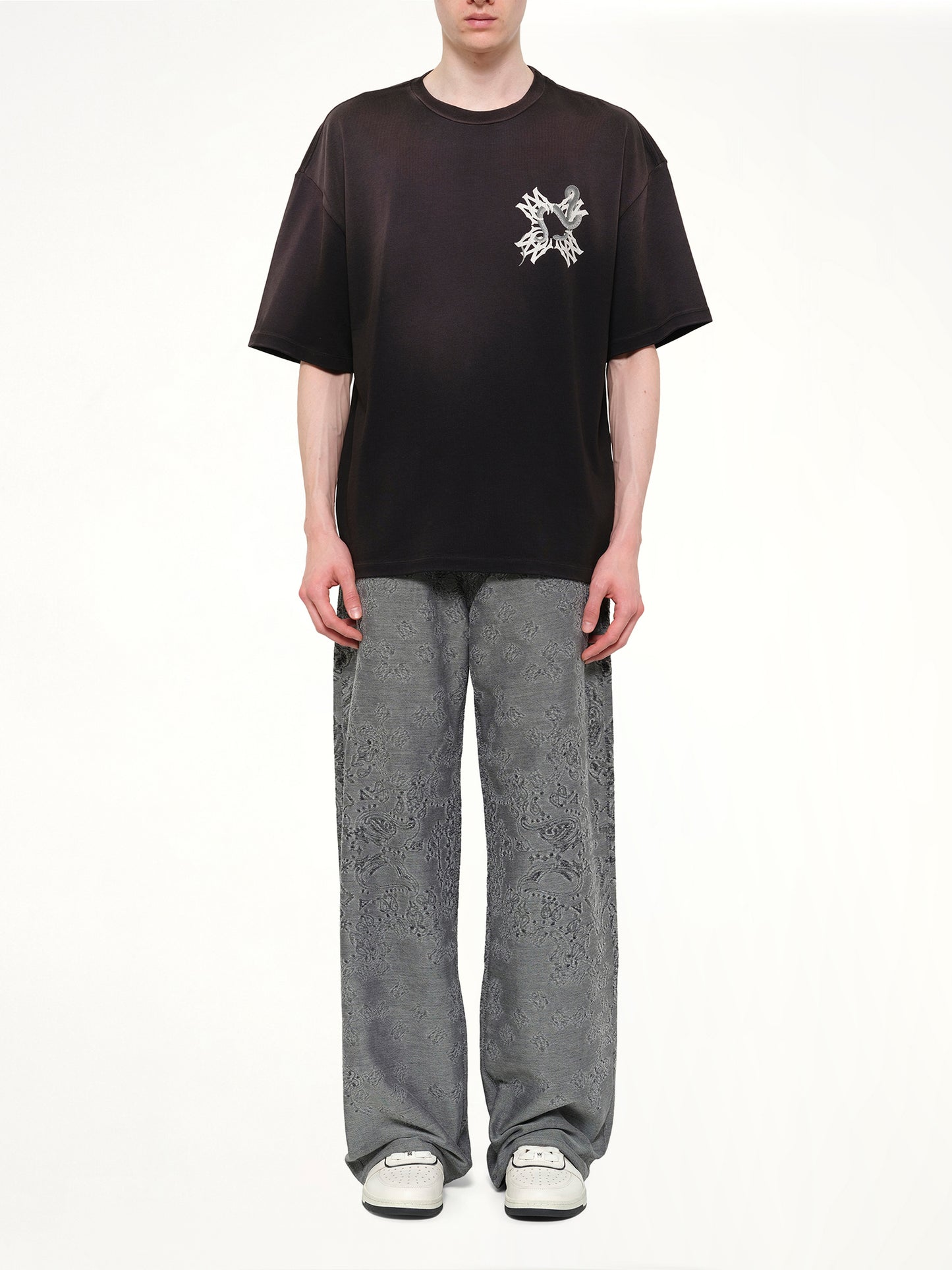 MA Quad Snake Oversized T-Shirt in Black