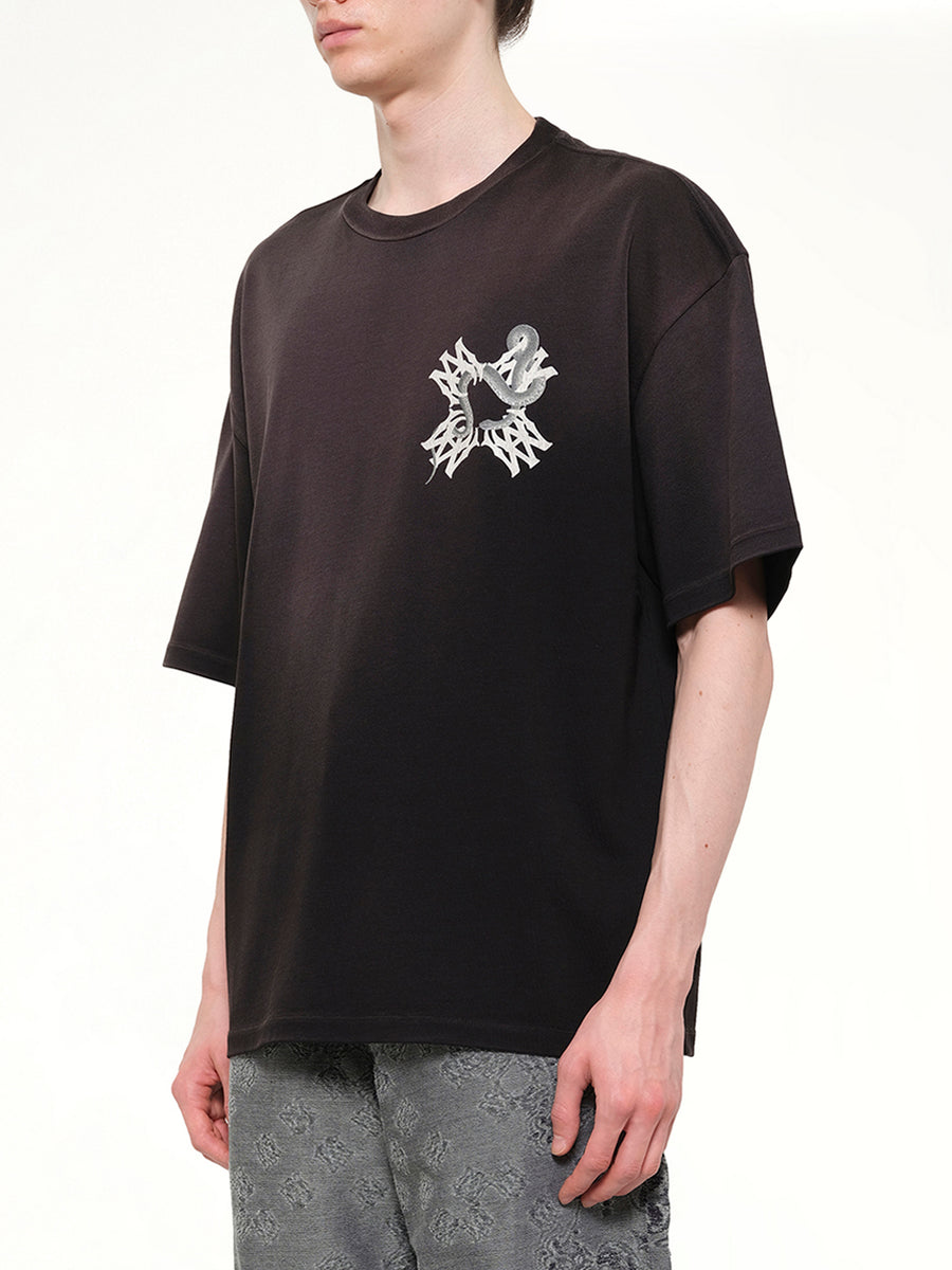 MA Quad Snake Oversized T-Shirt in Black