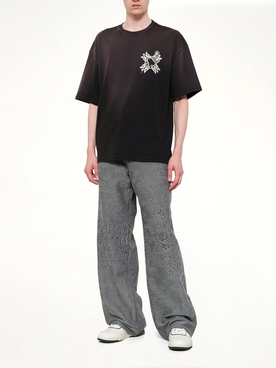 MA Quad Snake Oversized T-Shirt in Black