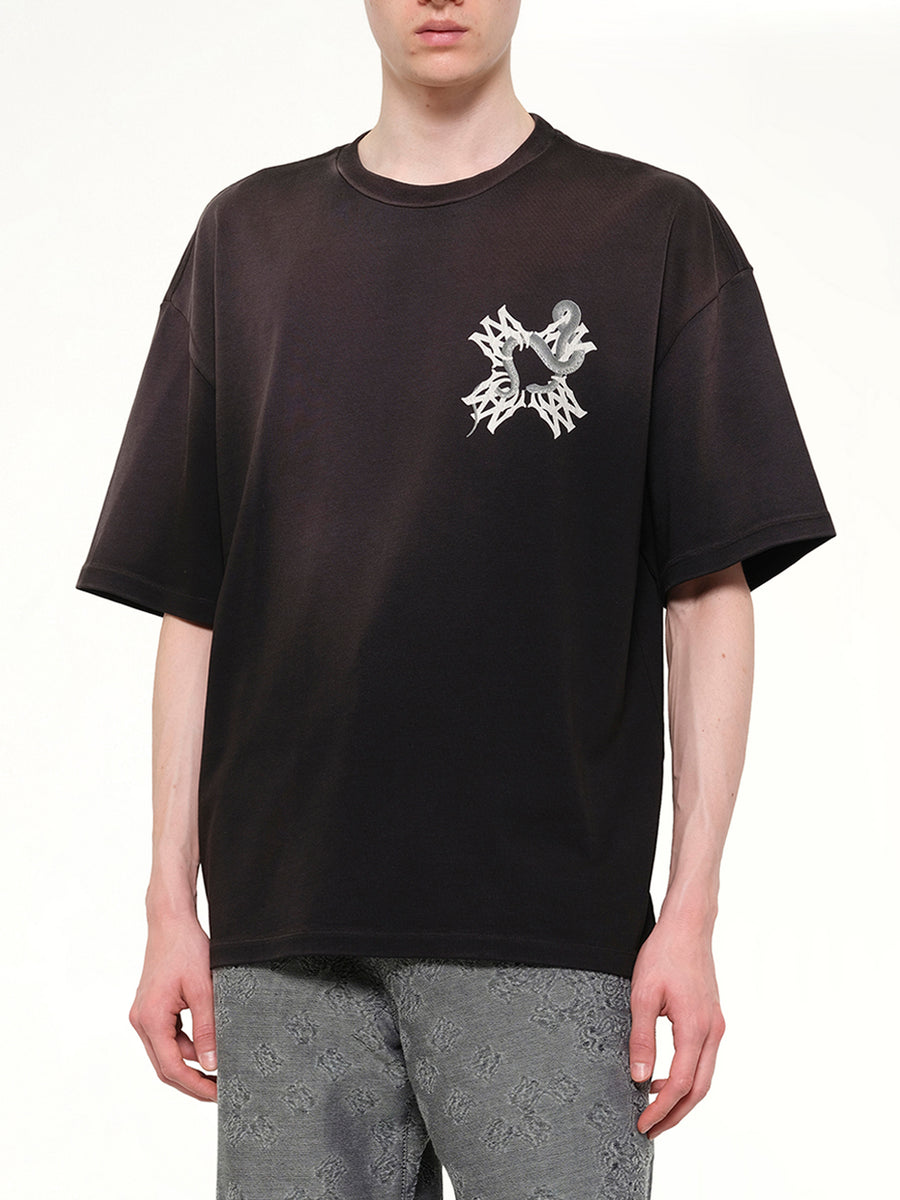MA Quad Snake Oversized T-Shirt in Black
