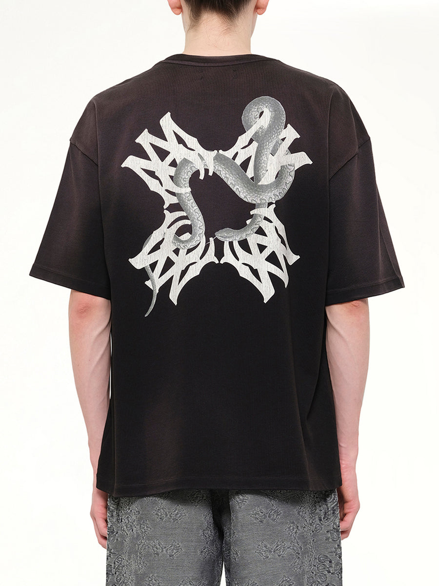 MA Quad Snake Oversized T-Shirt in Black