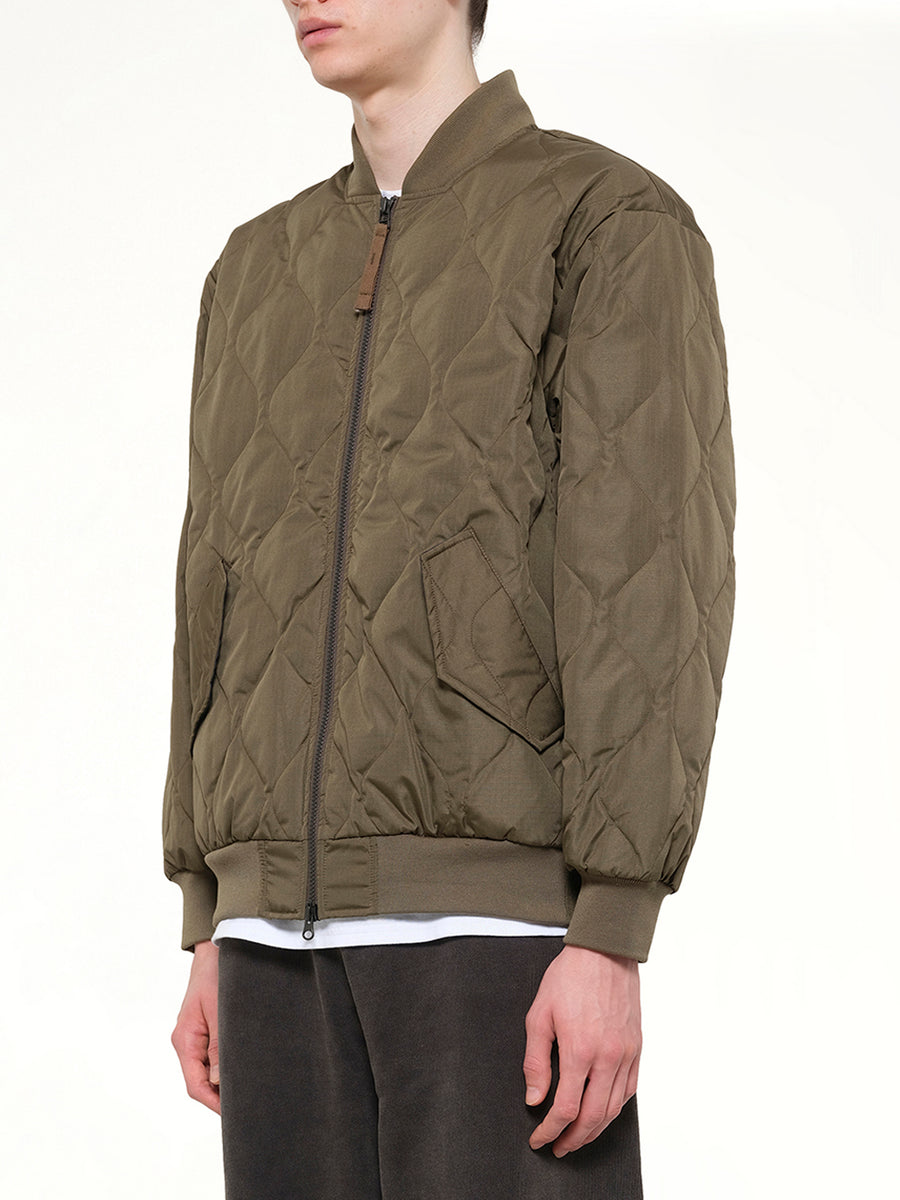 Military MA-1 Type Down Jacket in Dark Olive