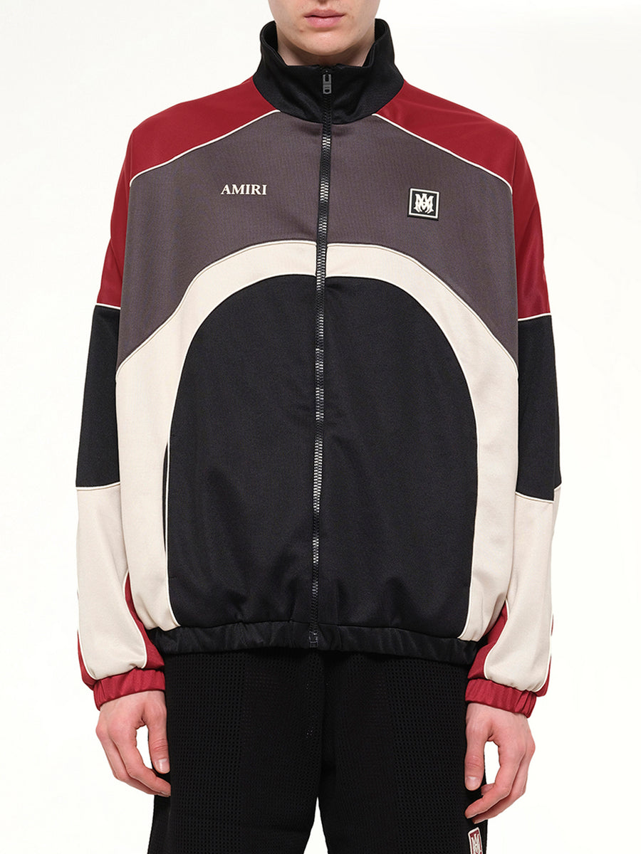 Panel Track Jacket in Black