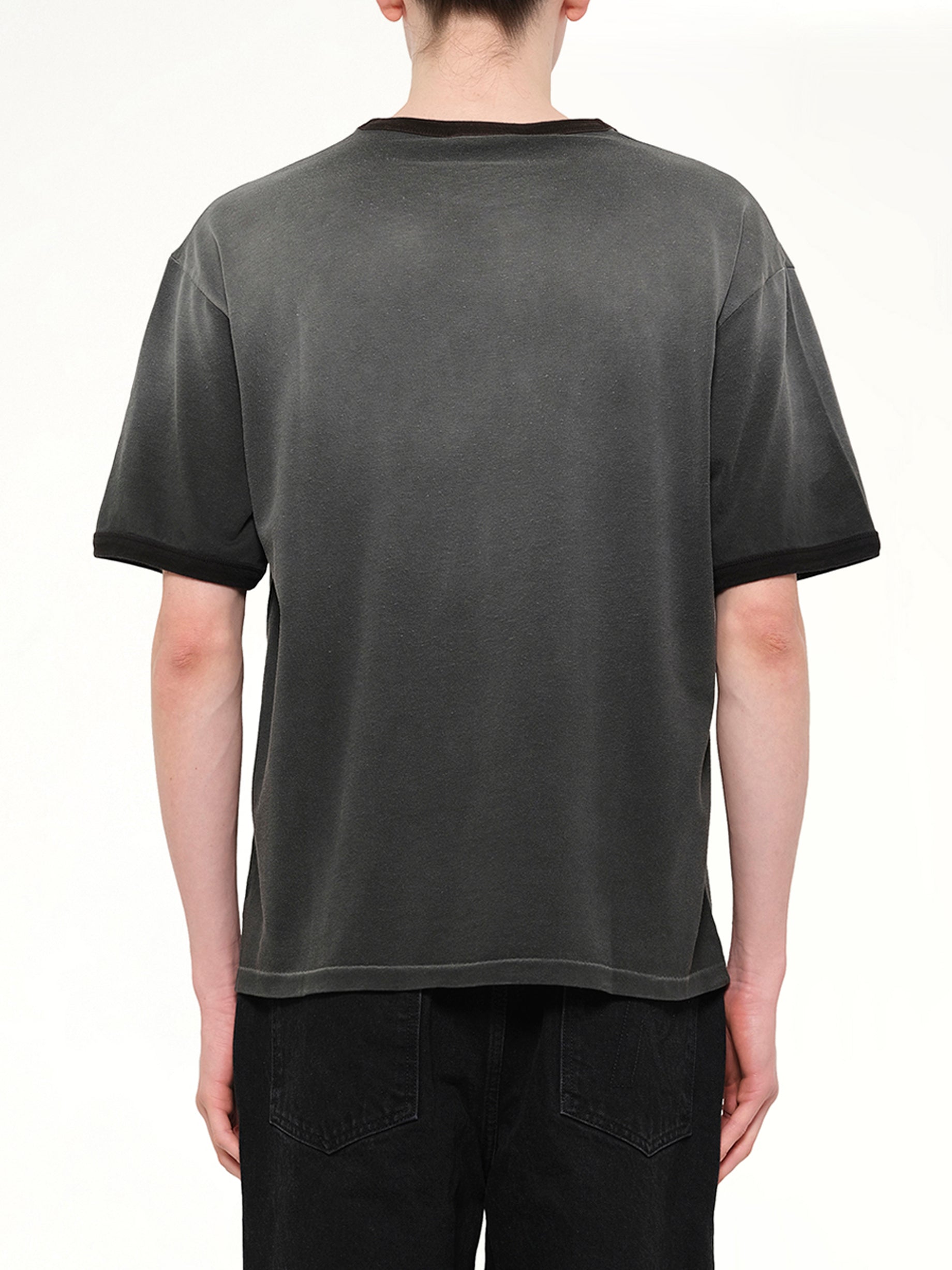 Represent Ringer T-Shirt in Stained Black