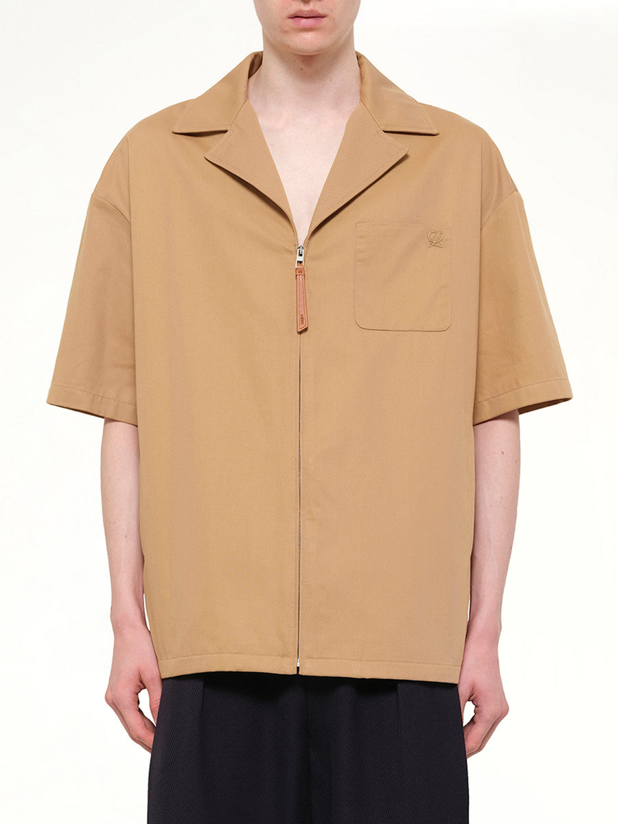 Short Sleeve Shirt in Almond