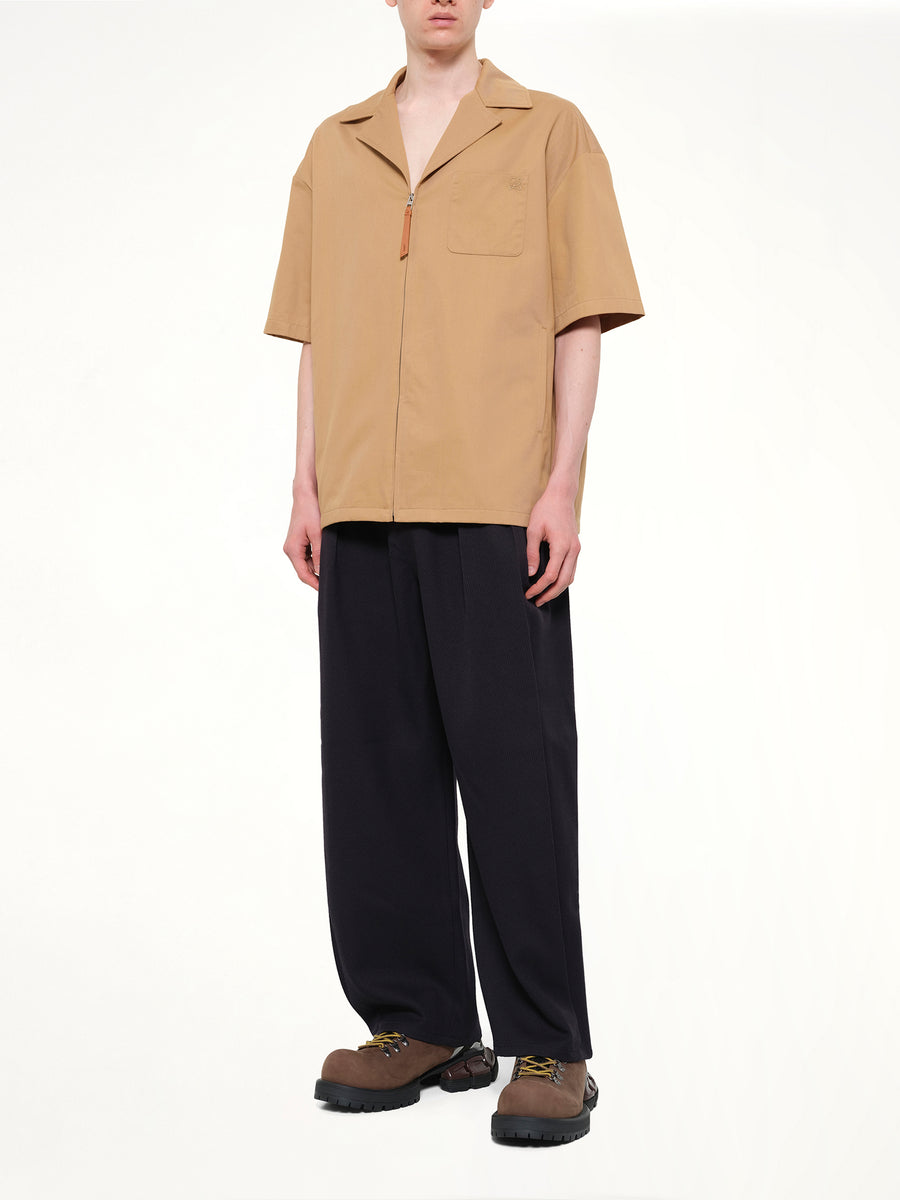 Short Sleeve Shirt in Almond