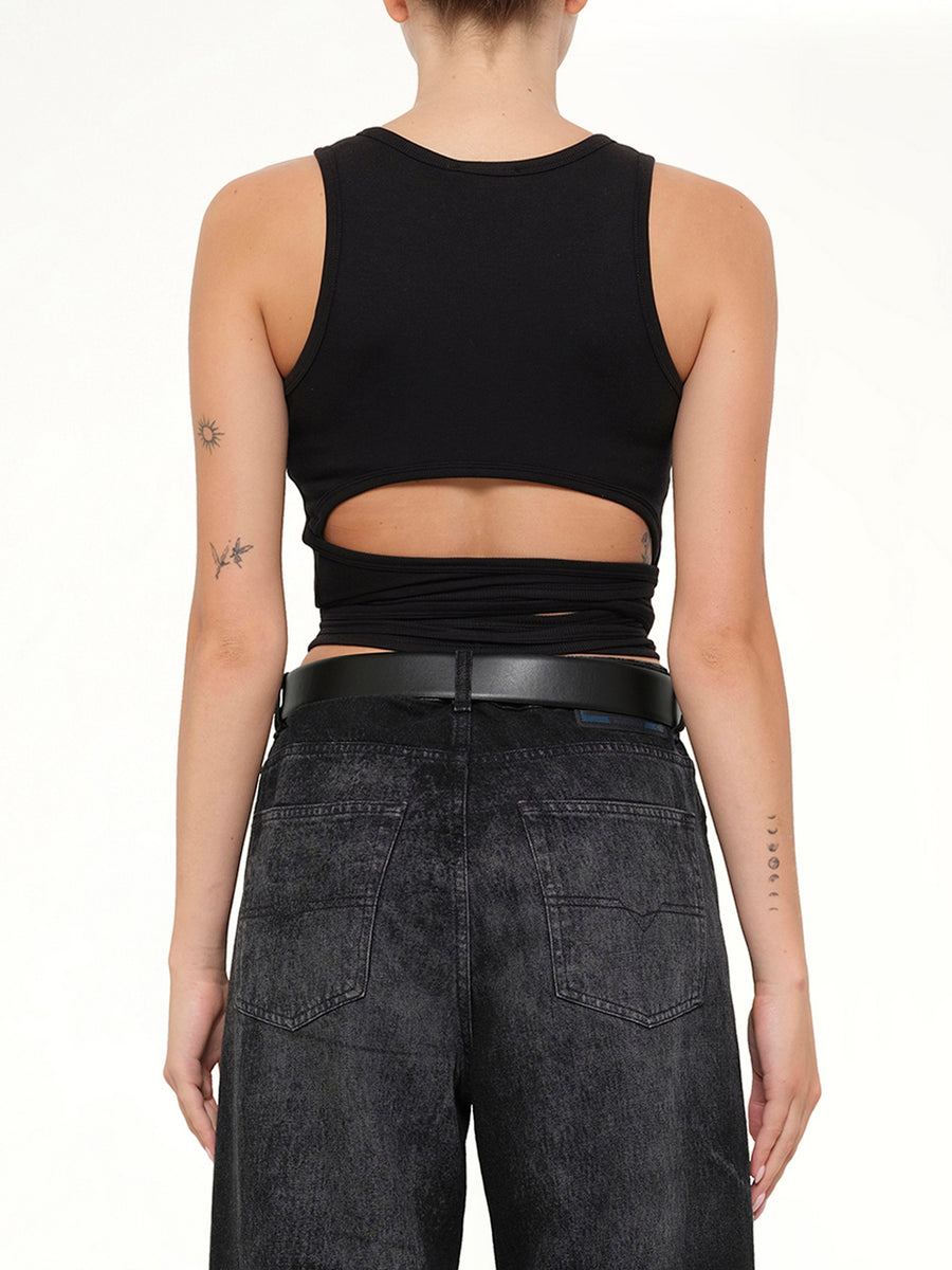 T-ANKY-TAIL-S1 Top in Black