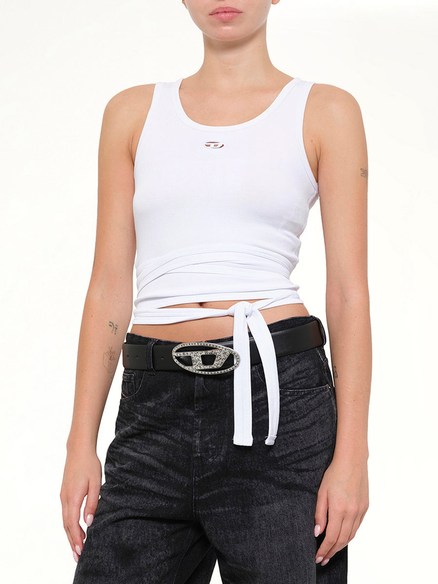 T-ANKY-TAIL-S1 Top in White