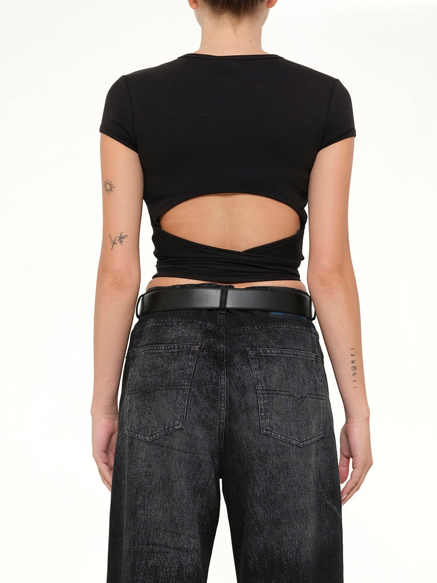 T-BUNNY-TAIL-S1 T-Shirt in Black