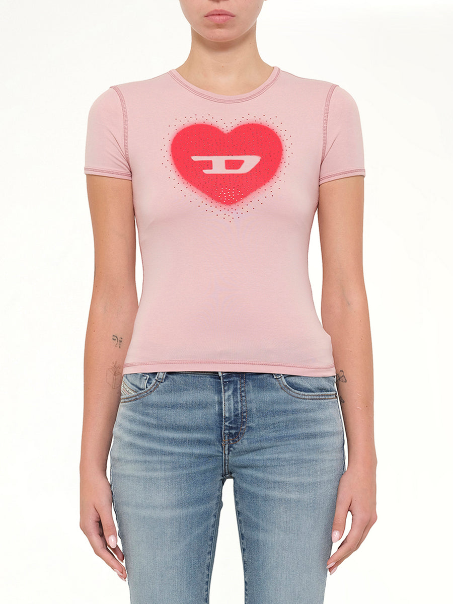 T-UNCUTIES-LONG-S5 T-Shirt in Pink