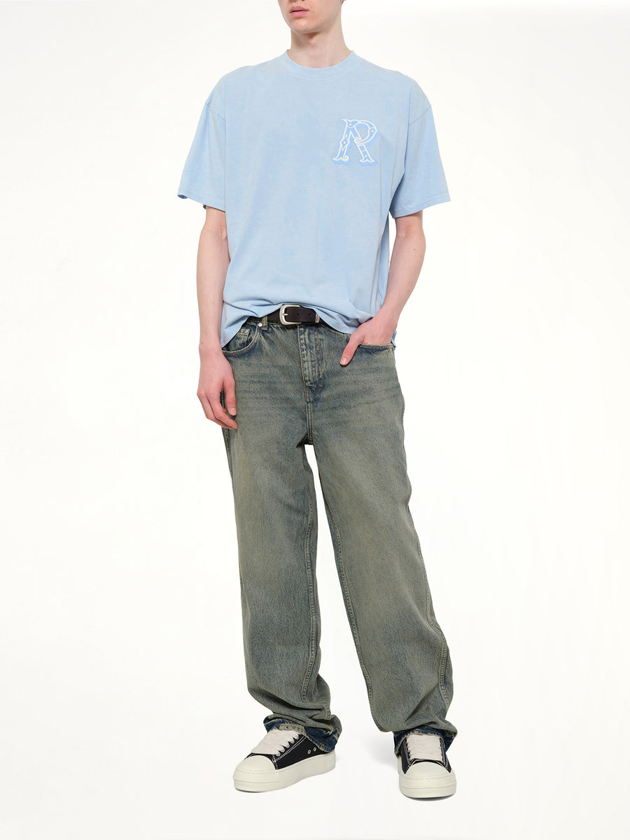 Western Initial T-Shirt in Mountain Bluebird