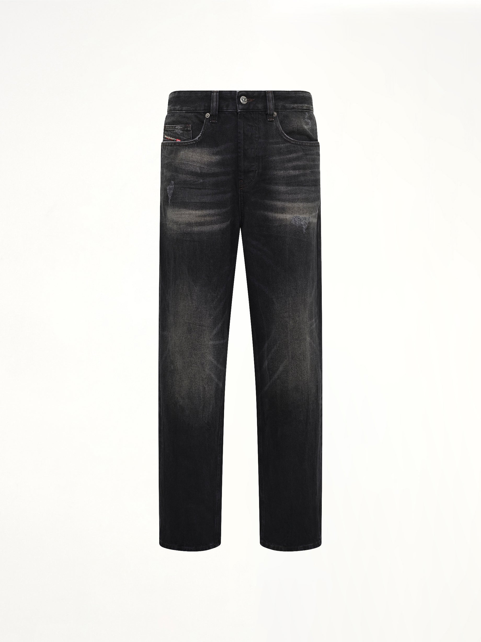 2001 D-MACRO Relaxed Jeans in Washed Black