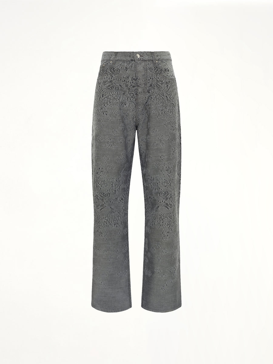 MA Quad Bandana Baggy Jeans in Black