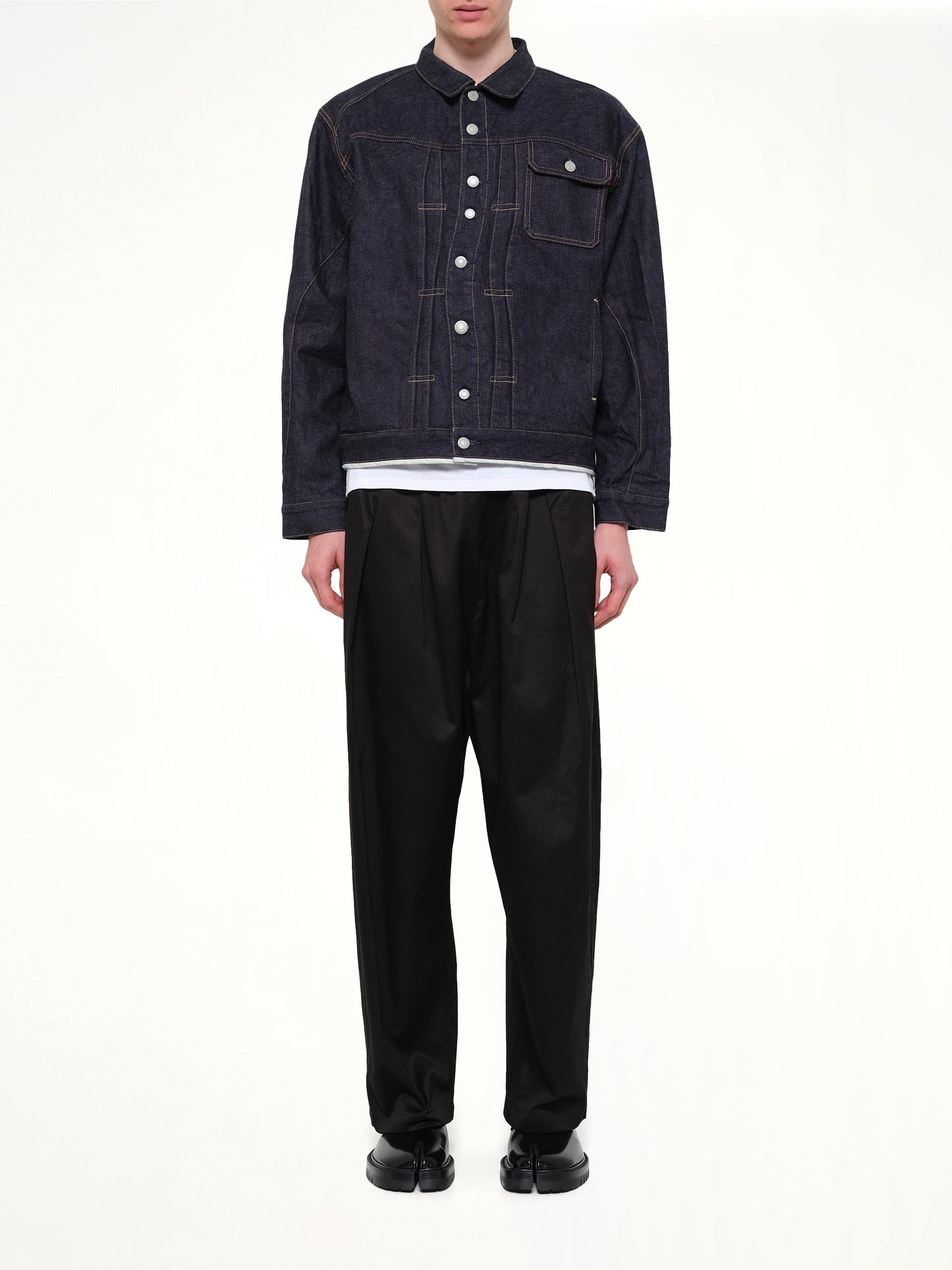 Denim Blouson in Indigo