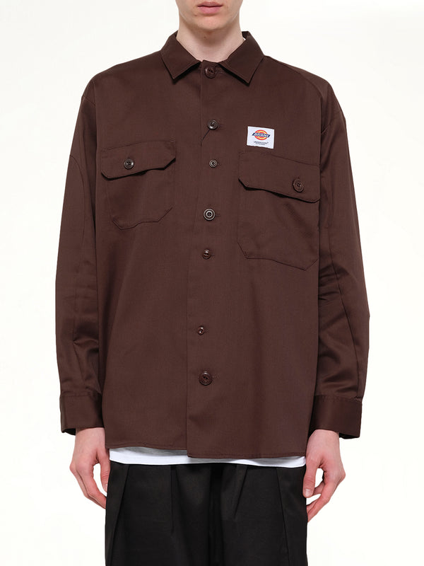 Dickies x UC LS Shirt in Brown