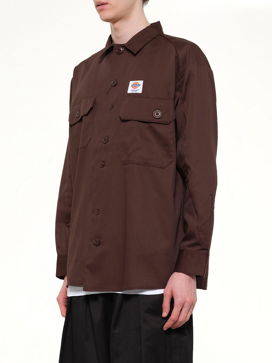 Dickies x UC LS Shirt in Brown