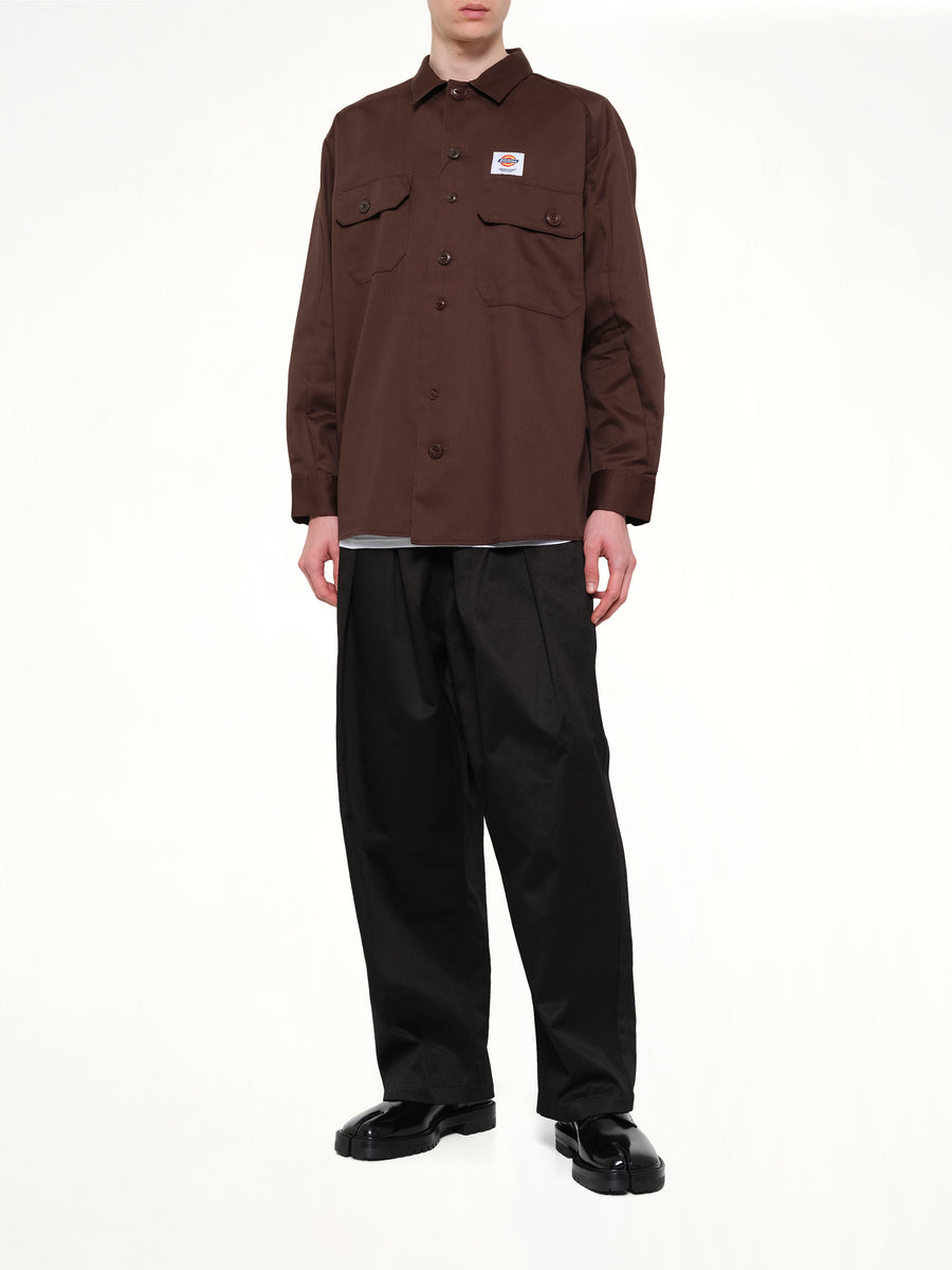 Dickies x UC LS Shirt in Brown