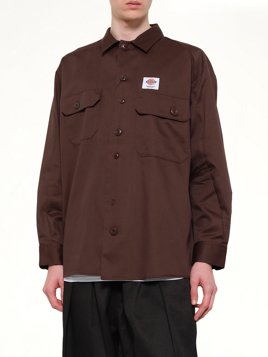 Dickies x UC LS Shirt in Brown