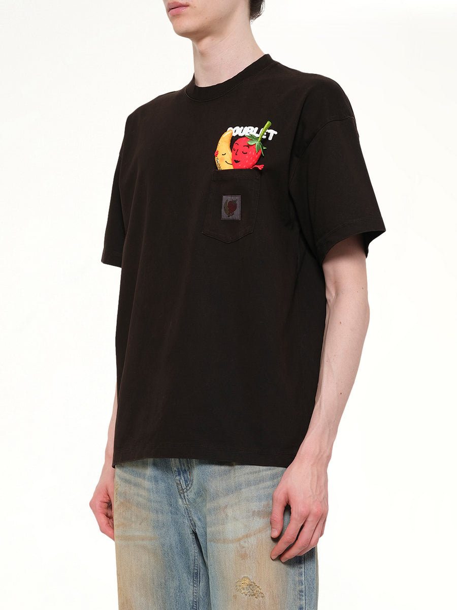 Mud-Dyed T-Shirt With SHFU in Mud