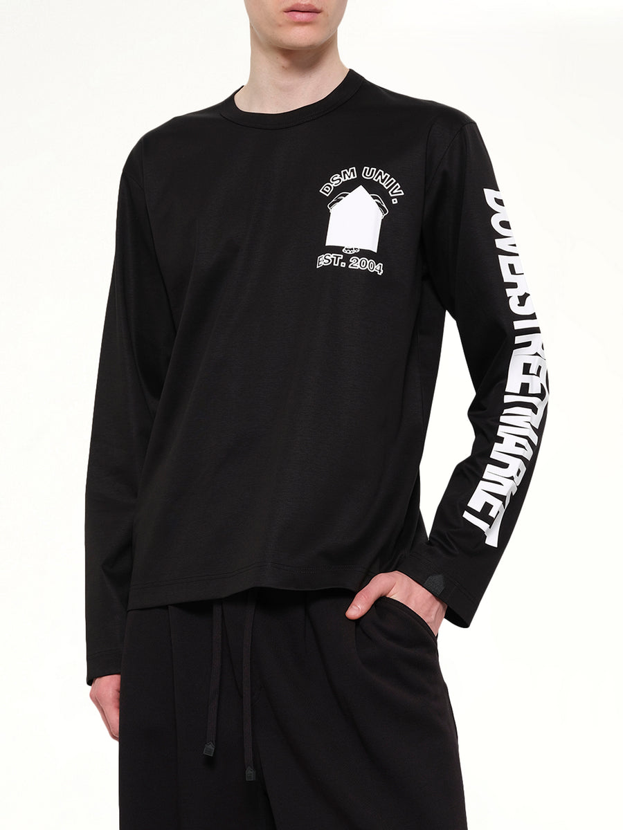 DSMU Long Sleeve T-Shirt in Black