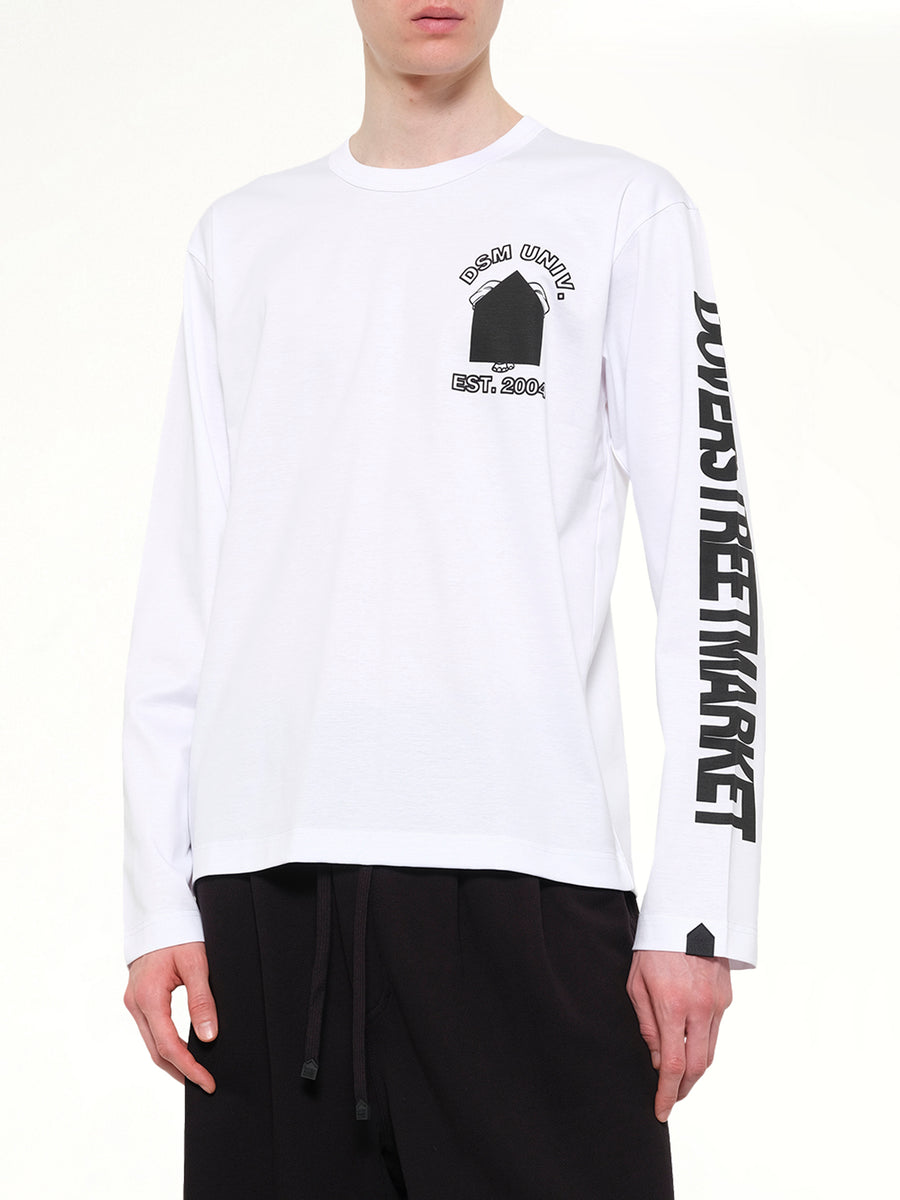 DSMU Long Sleeve T-Shirt in White