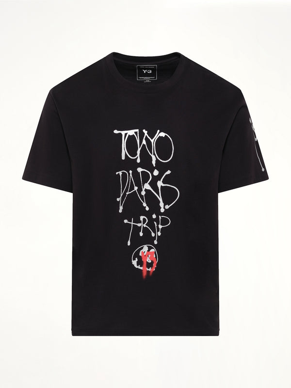 City Graphic T-Shirt in Black/Red