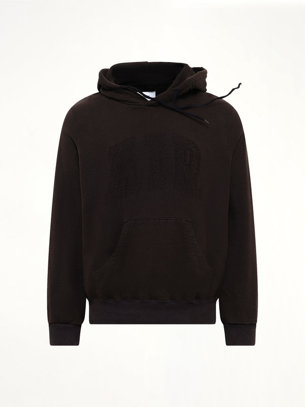Threadless Air Embroidery Hoodie in Black