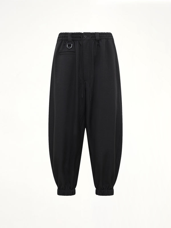 Y-3 Nylon Cuffed Pants in Black