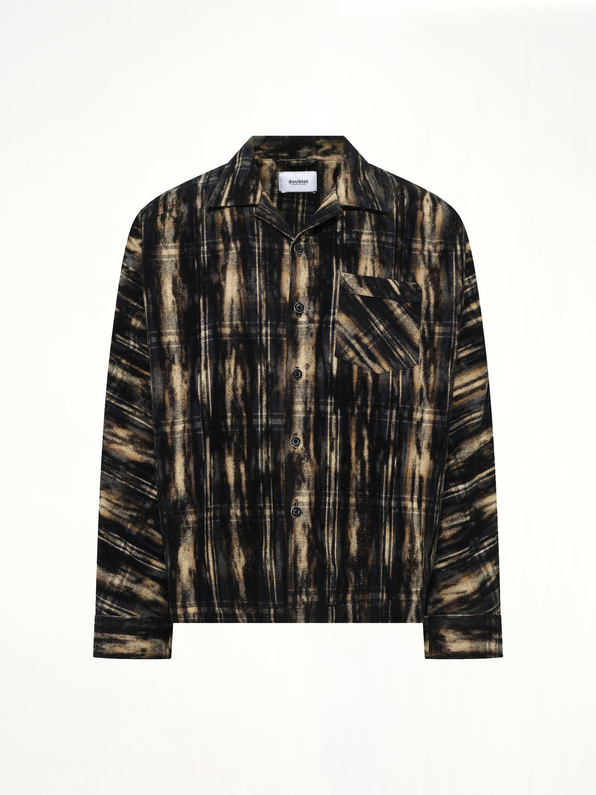 Dust Flocky Pajama Shirt in Black