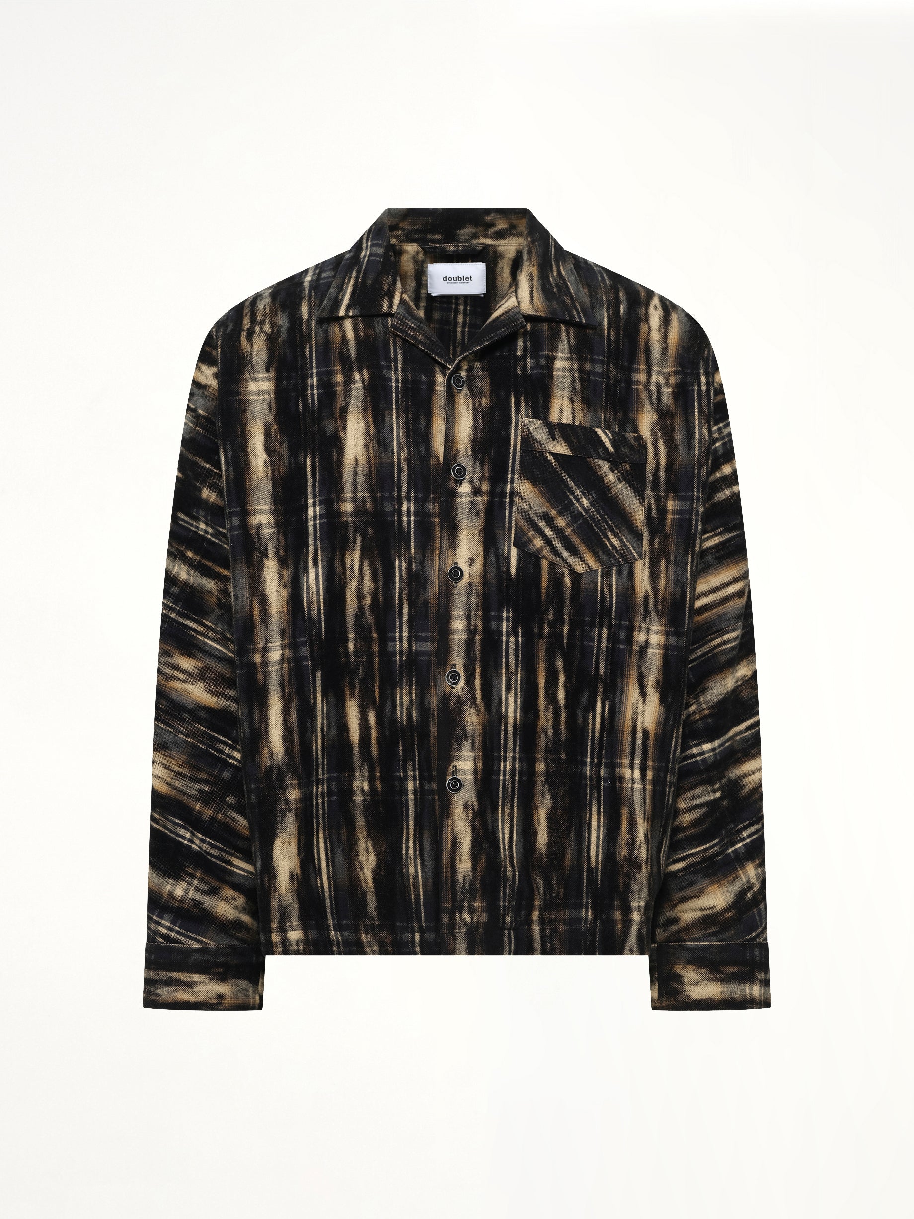 Dust Flocky Pajama Shirt in Black