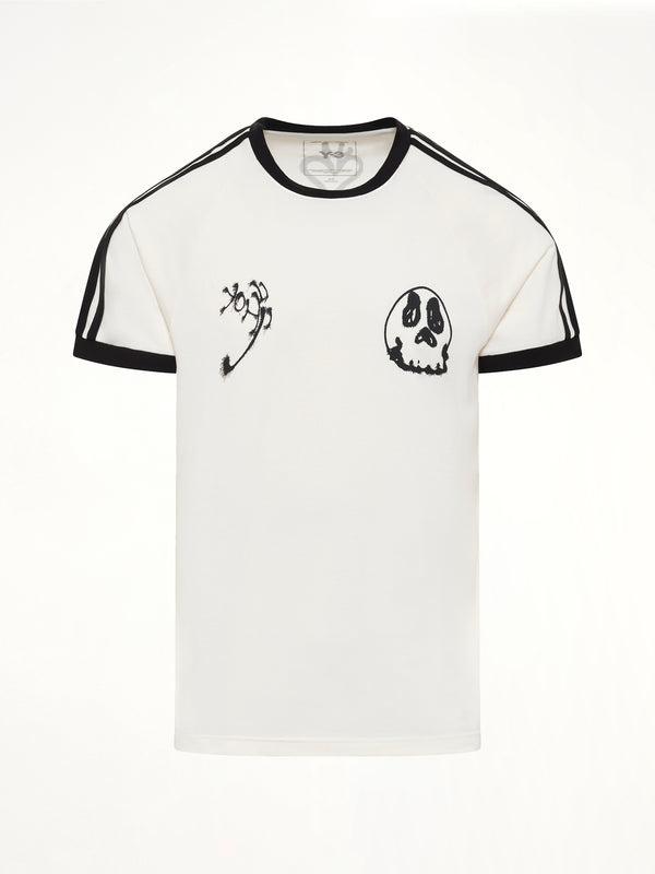 Skull Graphic Run Shorts in Black