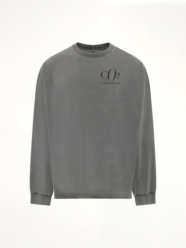 Co2 Air Yarn Long Sleeve T-Shirt in Charcoal