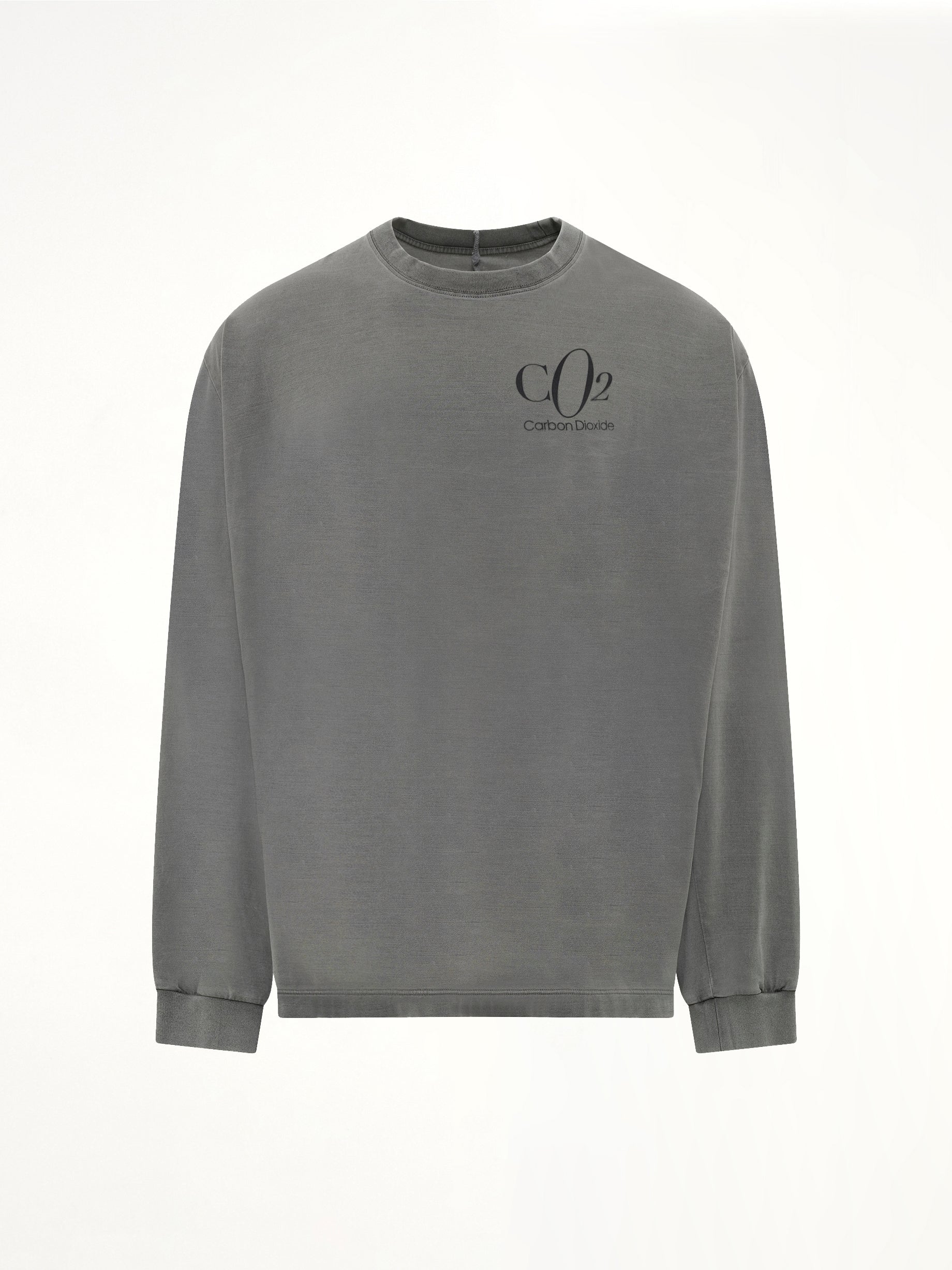 Co2 Air Yarn Long Sleeve T-Shirt in Charcoal