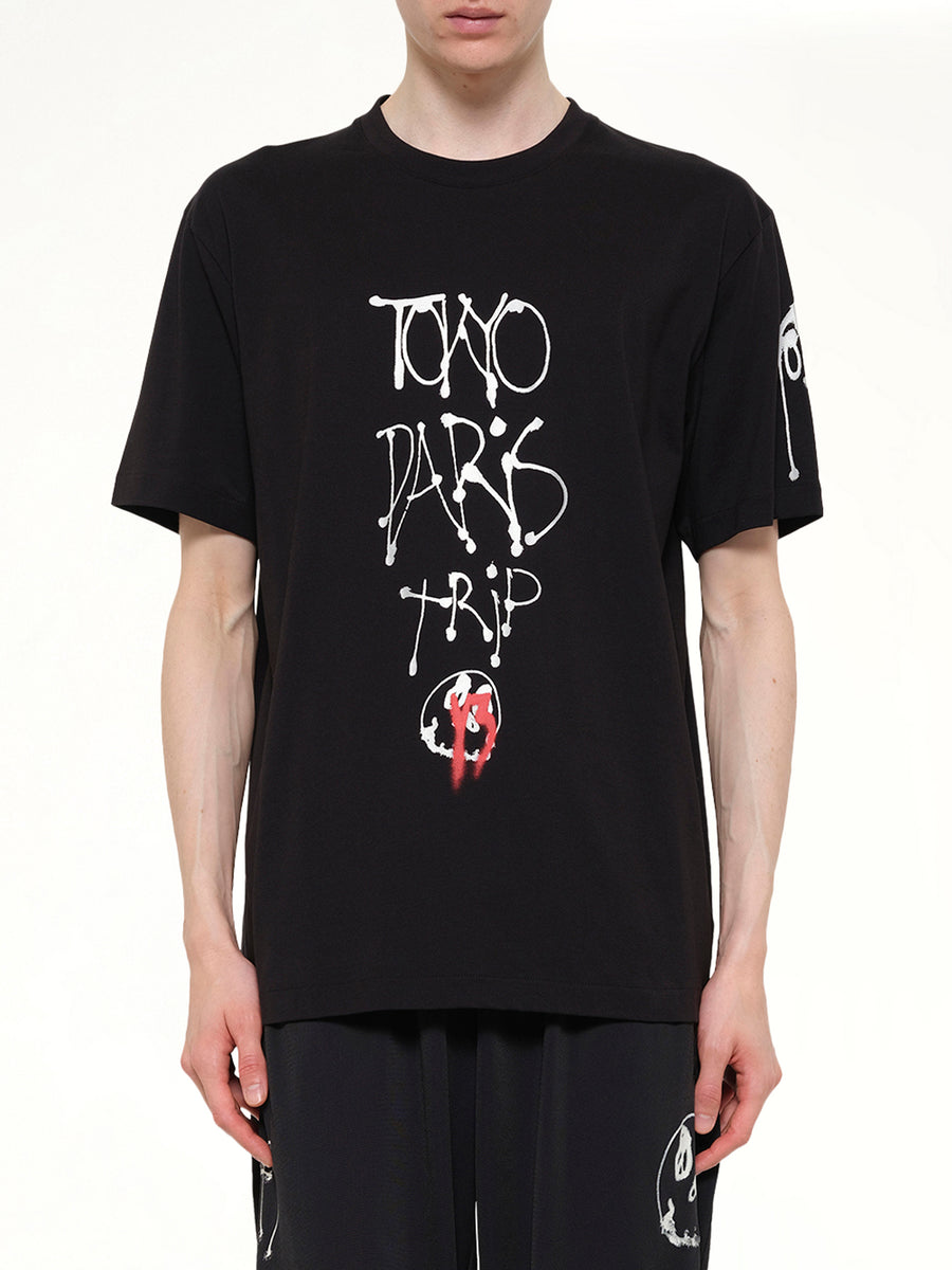 City Graphic T-Shirt in Black/Red