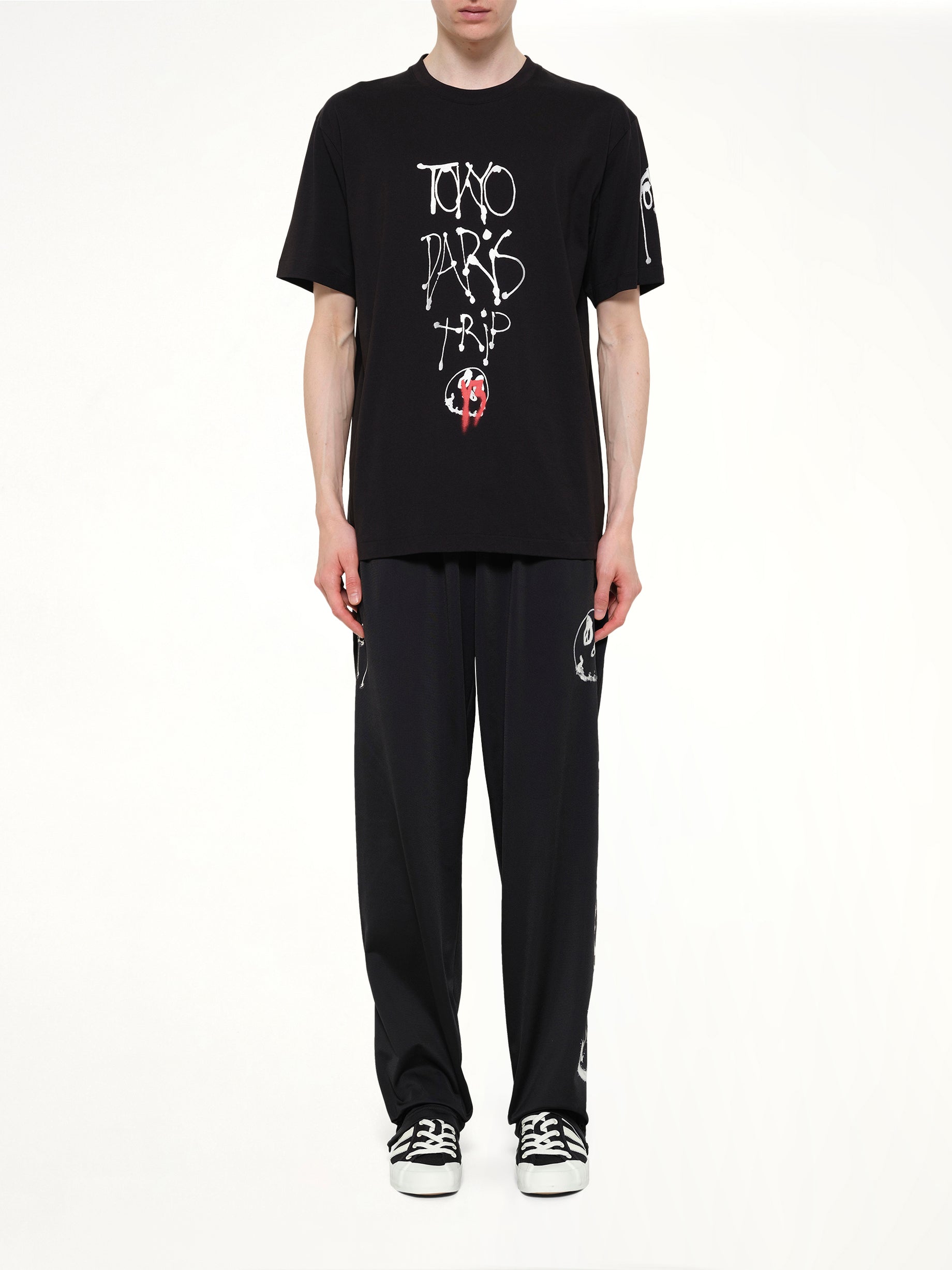 City Graphic T-Shirt in Black/Red
