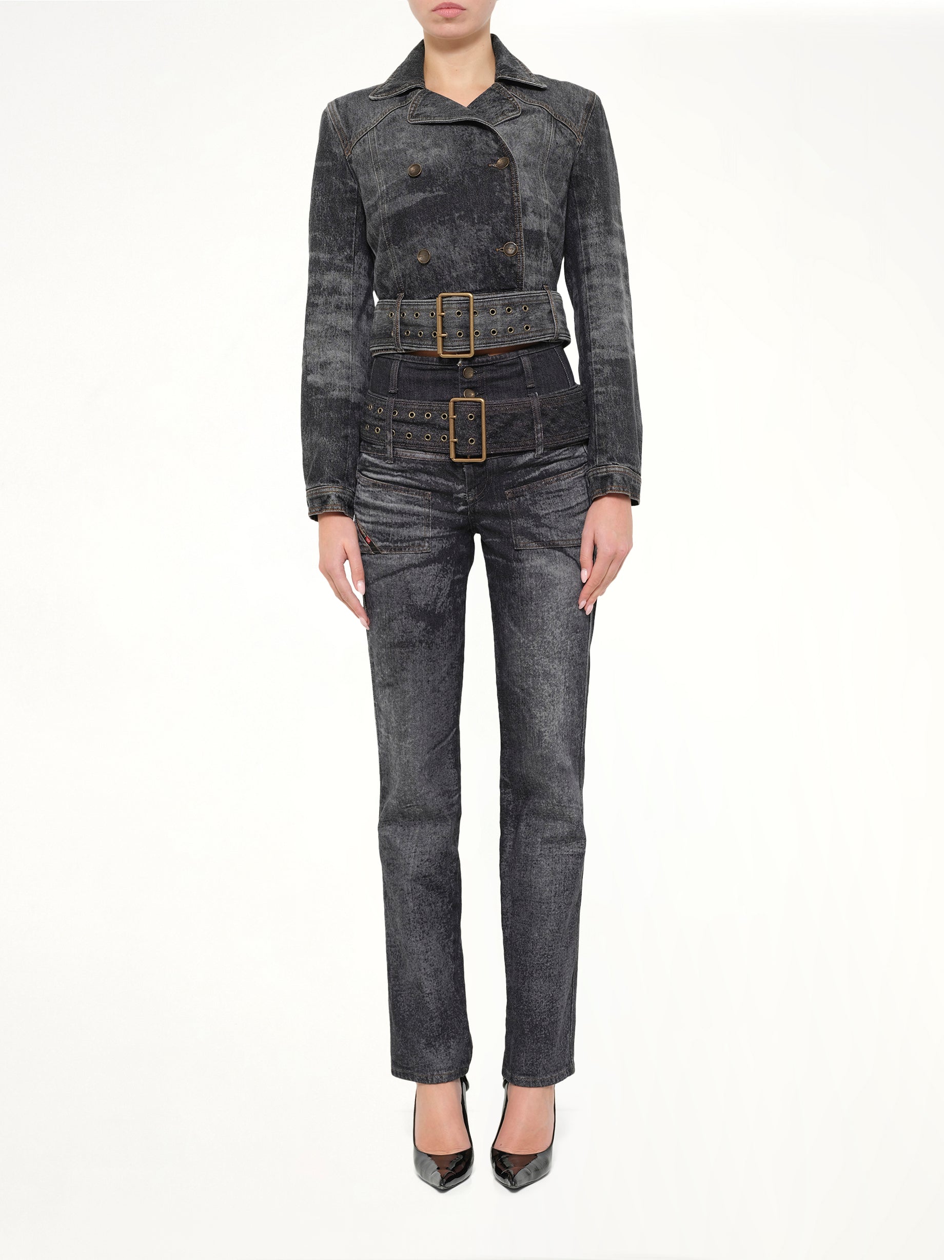 DE-LEGEND-S Denim Jacket in Washed Black