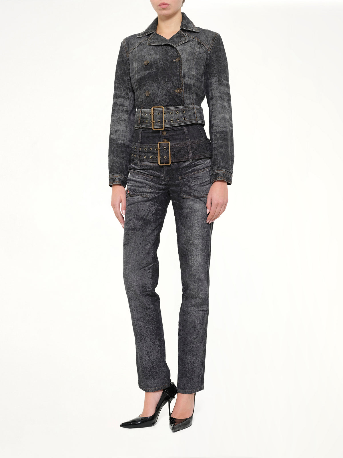 DE-LEGEND-S Denim Jacket in Washed Black
