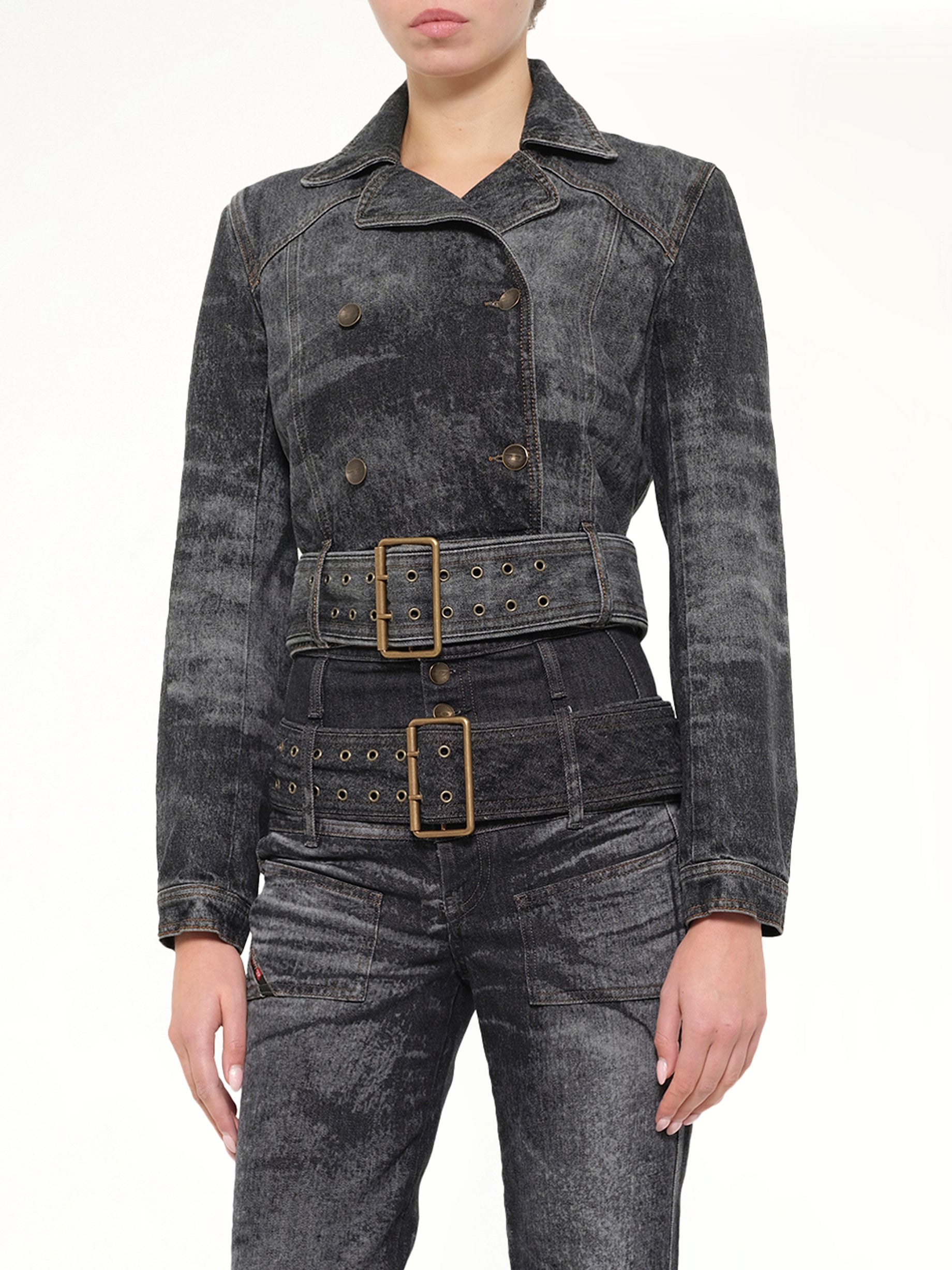 DE-LEGEND-S Denim Jacket in Washed Black