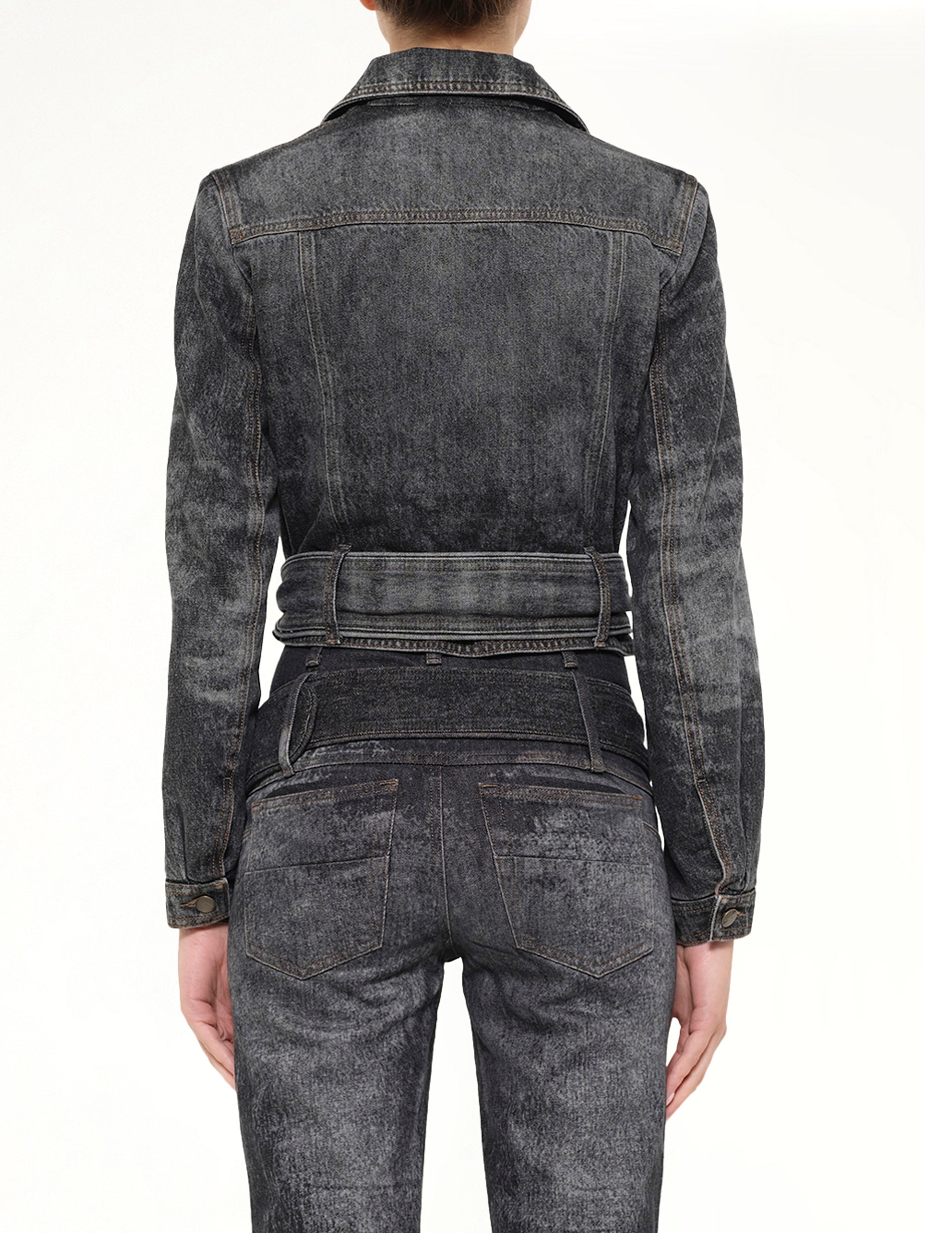 DE-LEGEND-S Denim Jacket in Washed Black