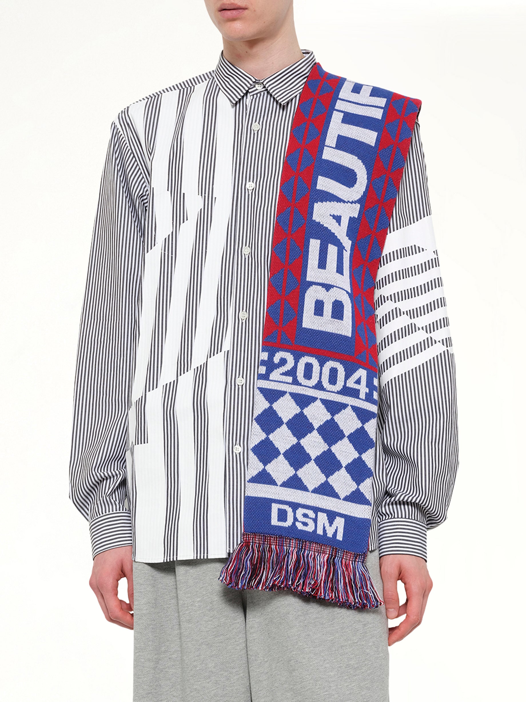 DSM Beautiful Chaos Football Knit Scarf in Multiolour