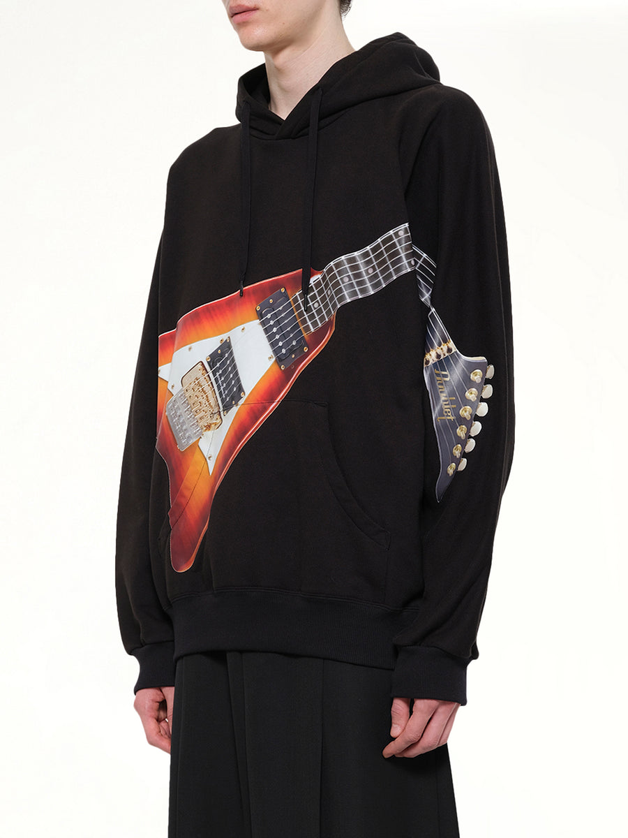 Air Guitar Hoodie in Black