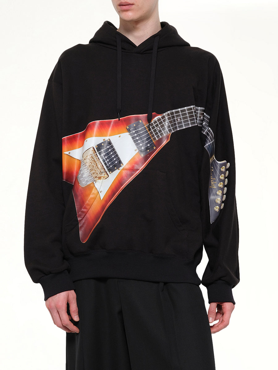 Air Guitar Hoodie in Black