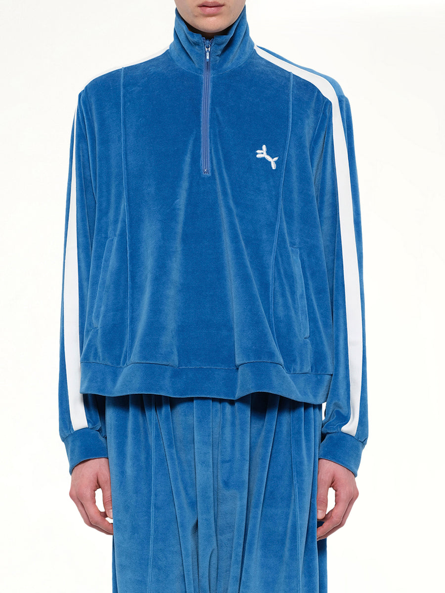 Bubblegum Inflated Track Jacket in Blue