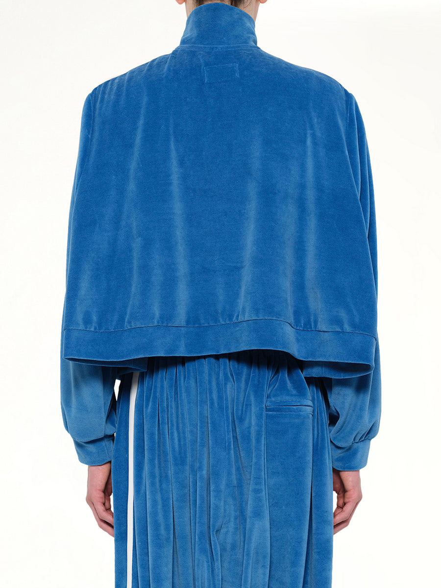 Bubblegum Inflated Track Jacket in Blue